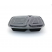 2 Compartment Rectangular Meal Prep Container