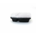 2 Compartment Rectangular Meal Prep Container
