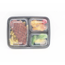 38oz Meal Prep Containers 3 Compartment with Lids, Food Storage Containers, Bento Box, BPA Free, Stackable, Microwave/Dishwasher/Freezer Safe