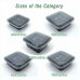 500ml/16oz Square Meal Prep Containers